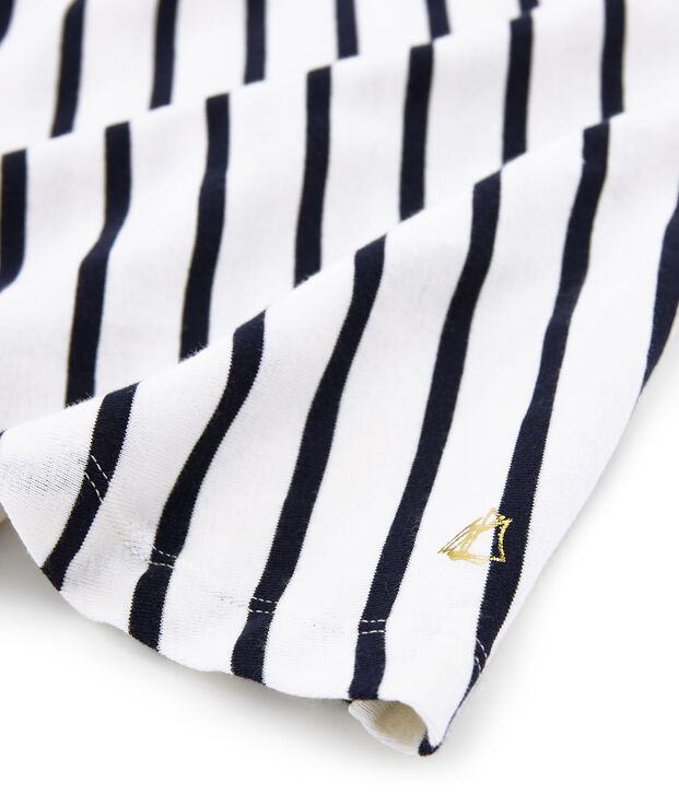 Abito bambina bianco/blu