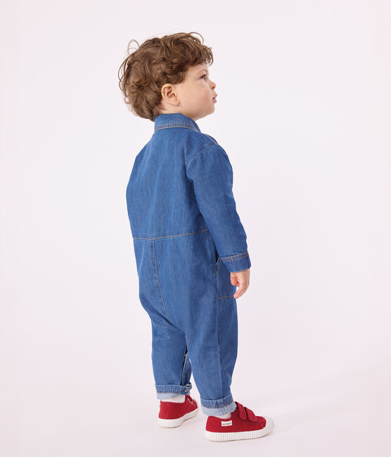 Tutina lunga bebè in denim blu DENIM CLAIR