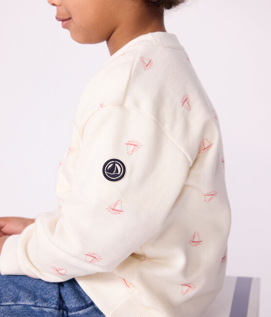 Felpa in cotone stampato bambino rosso MILK/ POMPEI