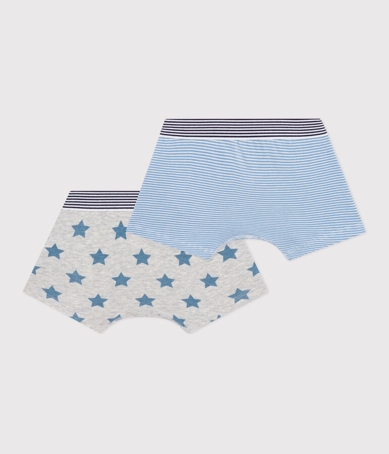 Set di boxer in cotone con stampa di stelle bambino multicolore