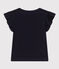 T-shirt bambina in cotone blu SMOKING