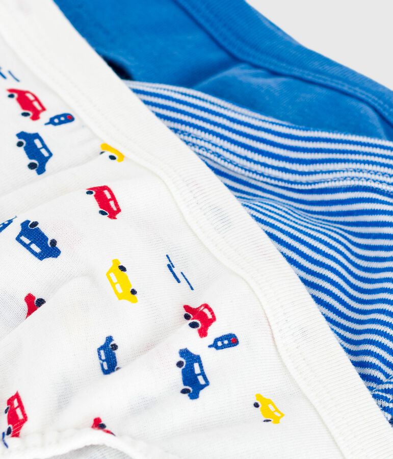 Set di slip in cotone con automobili stampate bambino multicolore