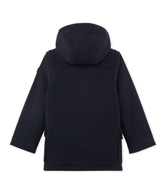 Montgomery per bambino in lana foderato blu SMOKING