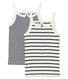 Duo canottiere con spalline bambina