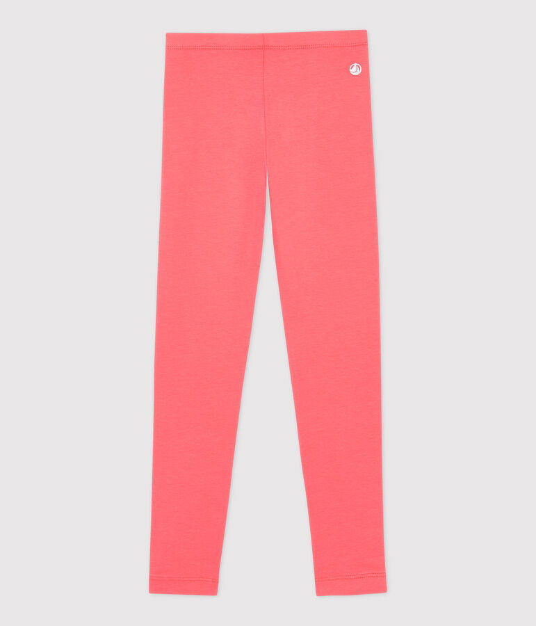 Jeggings bambina in jersey elasticizzato arancione PEACHY