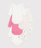 Set di body a maniche lunghe in cotone con stampa a cuori neonato variante 1