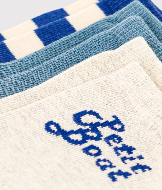 Confezione da 3 paia di calzini bambino unisex Petit Boat multicolore