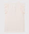 T-shirt a maniche corte in jersey bambina rosa MINOIS/bianco MARSHMALLOW