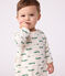 Pigiama in tessuto felpato spazzolato con apertura sulla schiena e stampa coccodrillo neonato MILK/ MULTICO