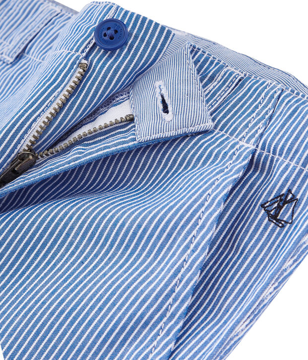 Bermuda bambino blu/bianco