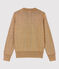 Pull marinaro in cotone dorato Donna marrone BRINDILLE/giallo DORE