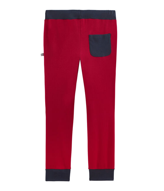 Pantalone da tuta in costina bambino rosso TERKUIT CN