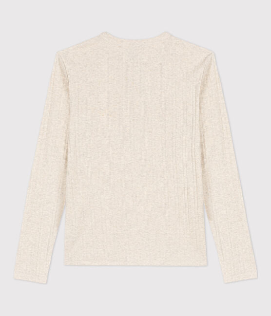 T-shirt scollo serafino donna beige MONTELIMAR CHINE