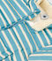 Piumino a righe con cappuccio ripiegabile per bebè blu AZUL/bianco AVALANCHE