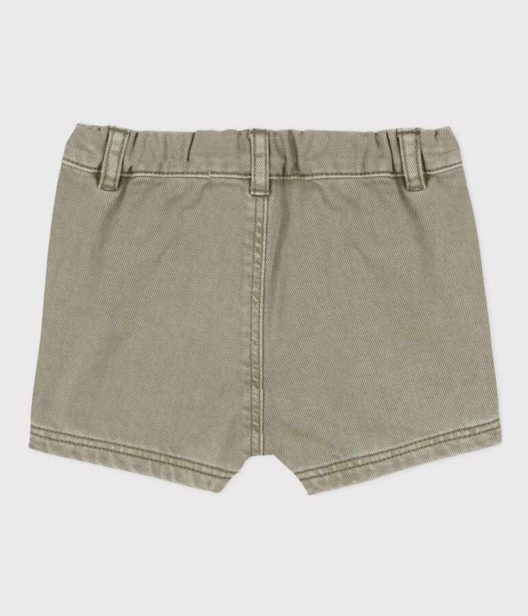 Shorts beb&egrave; in denim verde