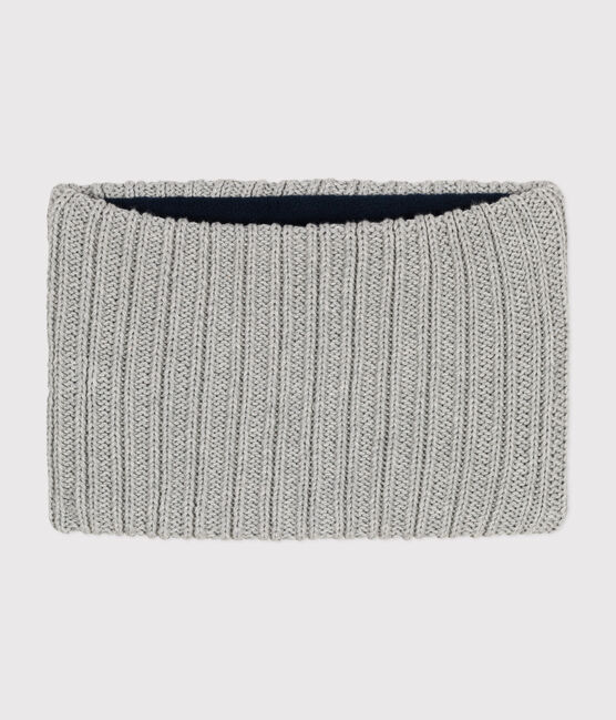 Snood in maglia foderata in pile bambino grigio CHATON CHINE