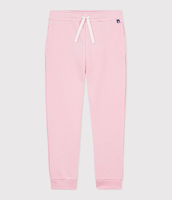 Joggers in cotone tinta unita bambina rosa MARQUISE
