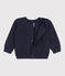Cardigan in maglia di cotone per neonati blu SMOKING