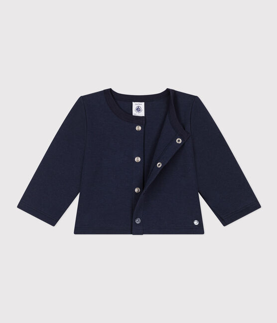 Cardigan in jersey spesso per bebè blu SMOKING
