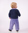 Pantaloni in velluto tinta unita neonato viola