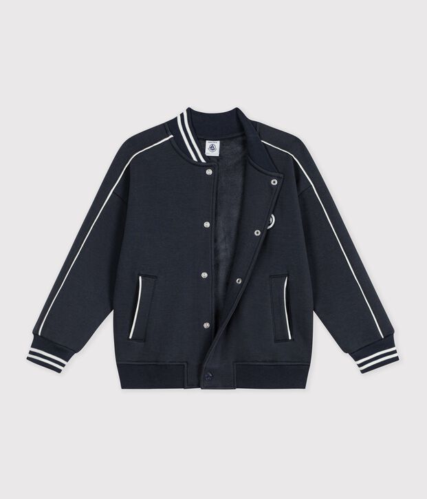 Giacca stile teddy bambino in cotone tinta unita SMOKING