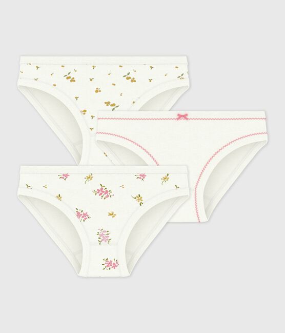Set di slip in cotone con stampa a fiori bambina variante 1