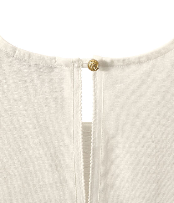 Top donna senza maniche in lino bianco LAIT