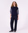 Marini&egrave;re a maniche lunghe in cotone donna blu/bianco