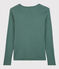 T-shirt scollo a V iconica in cotone Donna verde VALLEE