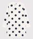 Camicia da notte bambina a pois in cotone biologico