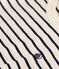 T-shirt rigata in jersey fiammato bambino bianco AVALANCHE/blu SMOKING