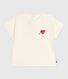 T-shirt a maniche lunghe in cotone con cuore stampato neonata