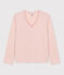 T-shirt La Regular scollo a V in cotone Donna rosa SALINE