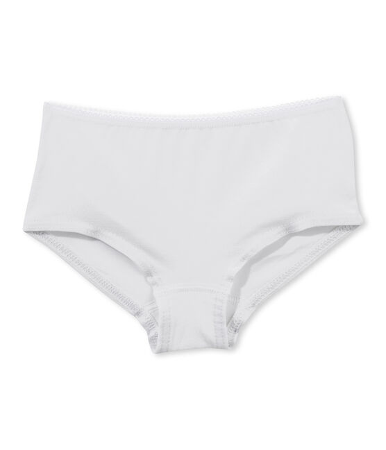 Shorty in tinta unita bianco ECUME
