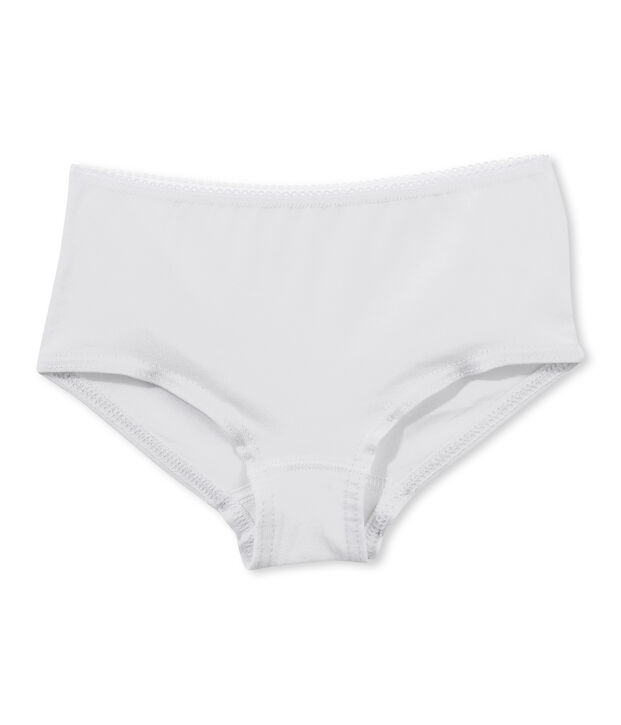 Shorty in tinta unita bianco