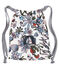 Borsa porta merenda in tela cerata fantasia bianco MARSHMALLOW/bianco MULTICO