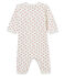 Tutina pigiama bambina in tubique bianco MARSHMALLOW/rosso TERKUIT