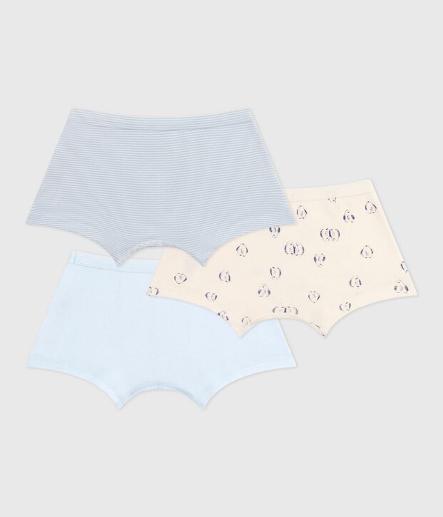 Set di boxer in cotone con stampa in vita bambino multicolore