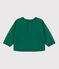 Felpa in cotone per neonati verde EVERGREEN