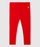 Leggins per bebè in cotone biologico rosso PEPS