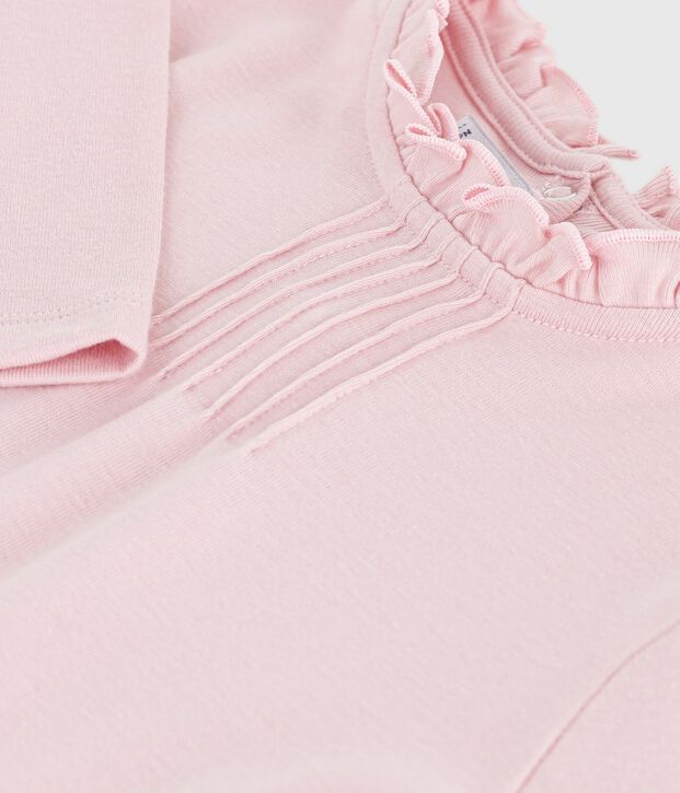 T-shirt a maniche lunghe in cotone tinta unita bambino JOLI