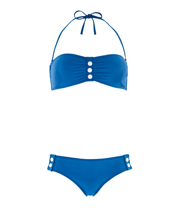 Costume due pezzi donna blu