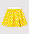 Gonna in lino bambina giallo SHINE/bianco MARSHMALLOW