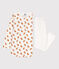 Camicia da notte e leggings in ciniglia e cotone per bimbe bianco MARSHMALLOW/ ECUREUIL