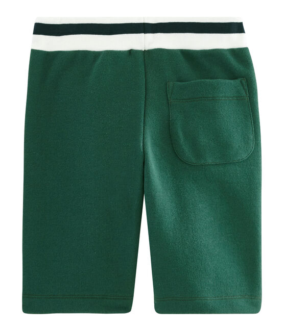 Bermuda in molleton bambino verde SOUSBOIS