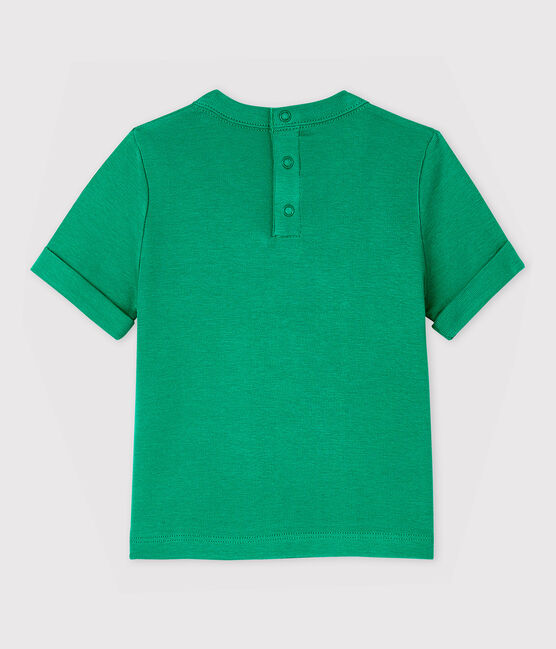 T-shirt maniche corte in cotone bebè maschio verde GAZON