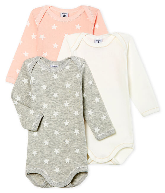 Trio body manica lunga bambina variante 1