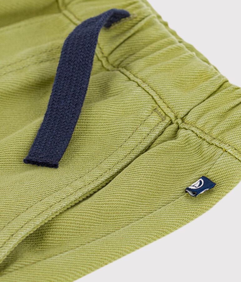 Pantaloni in cotone bambino verde MOSS