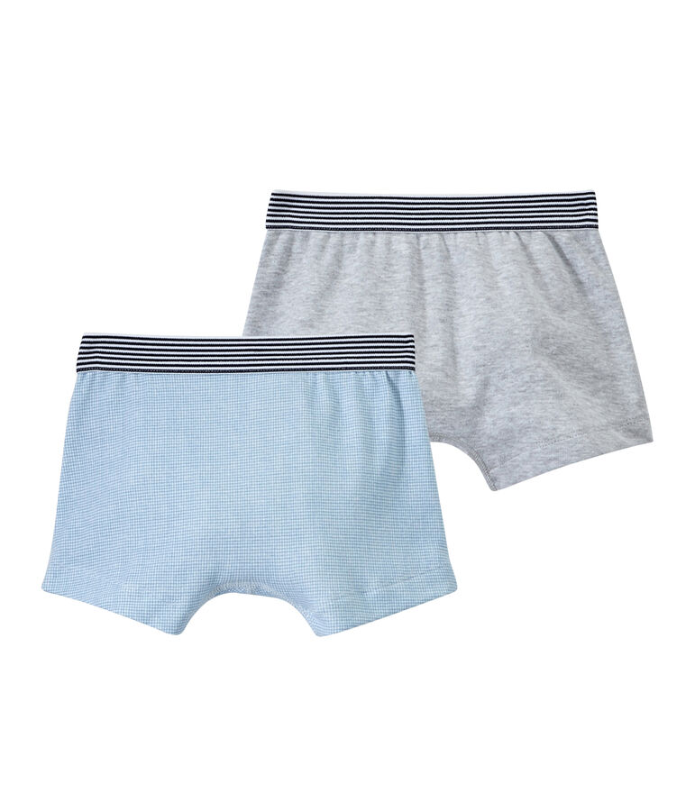 Lotto di 2 boxers per bambino bianco