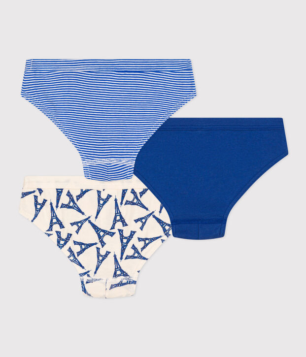 Confezione da 3 slip Paris bambino in cotone multicolore